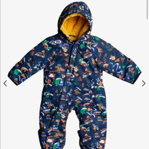 12-18 Months Blue Aloha Quicksilver baby snowsuit